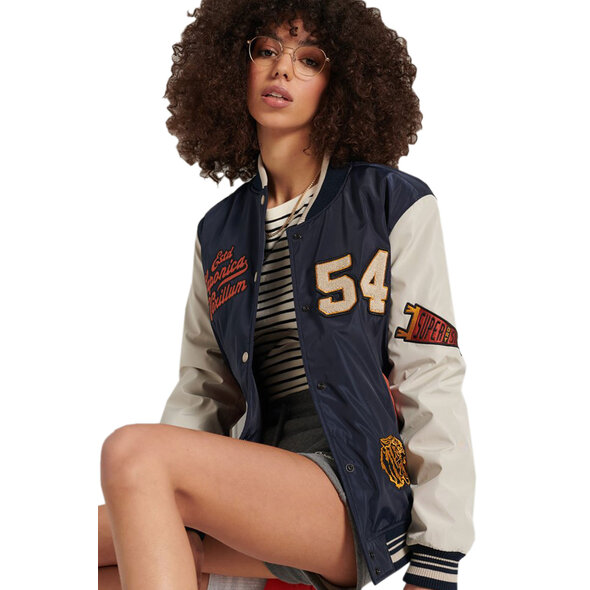 SUPERDRY VARSITY SOUVENIR BOMBER ΜΠΟΥΦΑΝ ΓΥΝΑΙΚEIO W5010218A-98T
