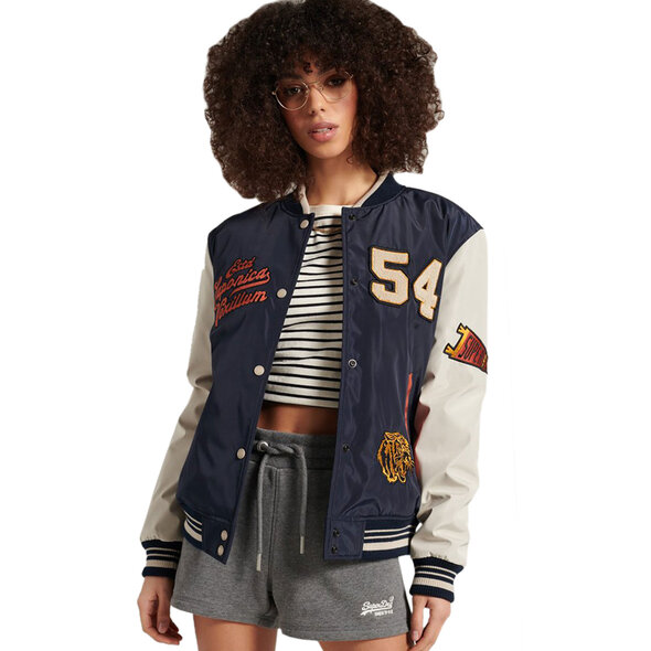SUPERDRY VARSITY SOUVENIR BOMBER ΜΠΟΥΦΑΝ ΓΥΝΑΙΚEIO W5010218A-98T