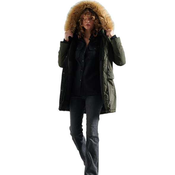 SUPERDRY NADARE MICROFIBRE PARKA ΜΠΟΥΦΑΝ ΓΥΝΑΙΚEIO W5010299A-GUL