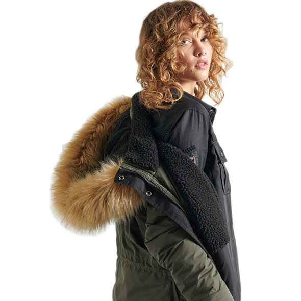 SUPERDRY NADARE MICROFIBRE PARKA ΜΠΟΥΦΑΝ ΓΥΝΑΙΚEIO W5010299A-GUL