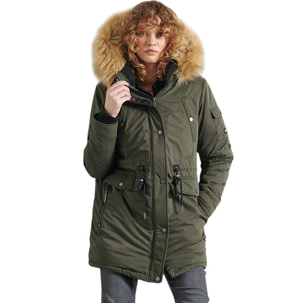 SUPERDRY NADARE MICROFIBRE PARKA ΜΠΟΥΦΑΝ ΓΥΝΑΙΚEIO W5010299A-GUL
