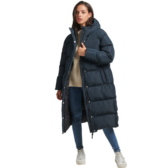 SUPERDRY LONGLINE PUFFER DUVET ΜΠΟΥΦΑΝ ΓΥΝΑΙΚEIO W5011411A-98T