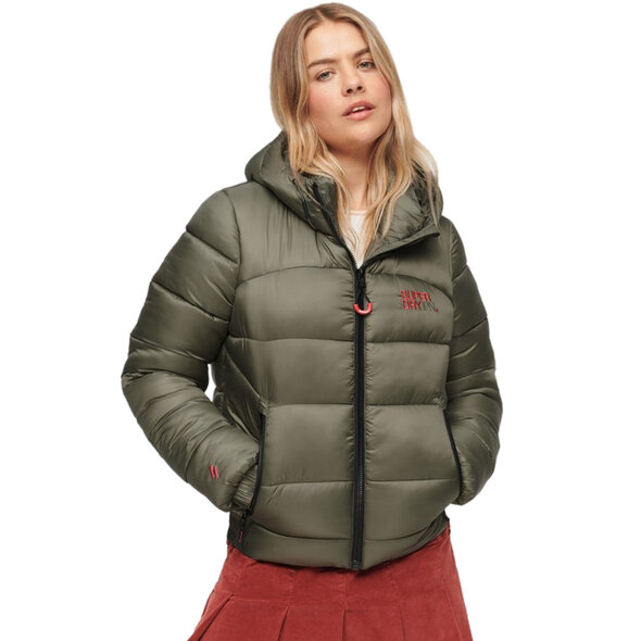 SUPERDRY SPORTS PUFFER BOMBER ΜΠΟΥΦΑΝ ΓΥΝΑΙΚEIO W5011590A-GKW