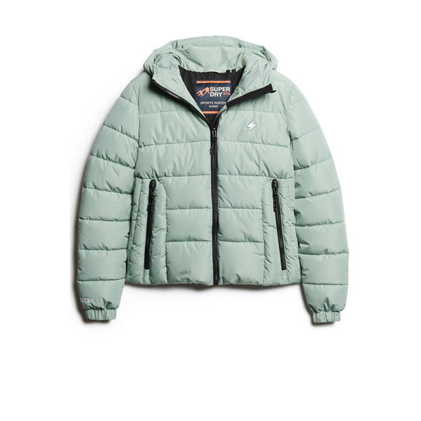 SUPERDRY HOODED SPIRIT SPORTS PUFFER ΜΠΟΥΦΑΝ ΓΥΝΑΙΚEIO W5011630A-1KN