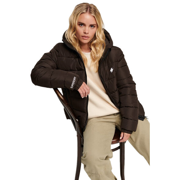 SUPERDRY HOODED SPIRIT SPORTS PUFFER ΜΠΟΥΦΑΝ ΓΥΝΑΙΚEIO W5011630A-8PZ