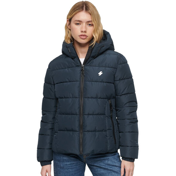 SUPERDRY HOODED SPIRIT SPORTS PUFFER ΜΠΟΥΦΑΝ ΓΥΝΑΙΚEIO W5011630A-JKE