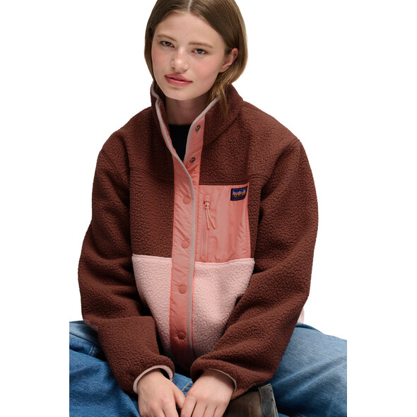 SUPERDRY COLOUR BLOCK FLEECE ΖΑΚΕΤΑ ΓΥΝΑΙΚΕΙΑ W5012074A-2TP