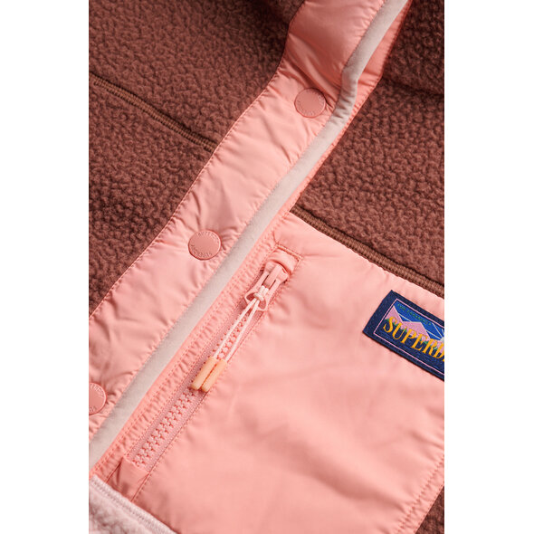 SUPERDRY COLOUR BLOCK FLEECE ΖΑΚΕΤΑ ΓΥΝΑΙΚΕΙΑ W5012074A-2TP