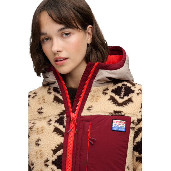 SUPERDRY SHERPA JAQUARD HYBRID ΜΠΟΥΦΑΝ ΓΥΝΑΙΚΕΙΟ W5012231A-M3W