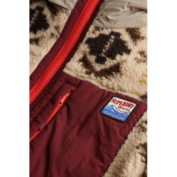 SUPERDRY SHERPA JAQUARD HYBRID ΜΠΟΥΦΑΝ ΓΥΝΑΙΚΕΙΟ W5012231A-M3W