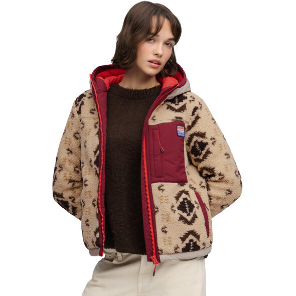 SUPERDRY SHERPA JAQUARD HYBRID ΜΠΟΥΦΑΝ ΓΥΝΑΙΚΕΙΟ W5012231A-M3W