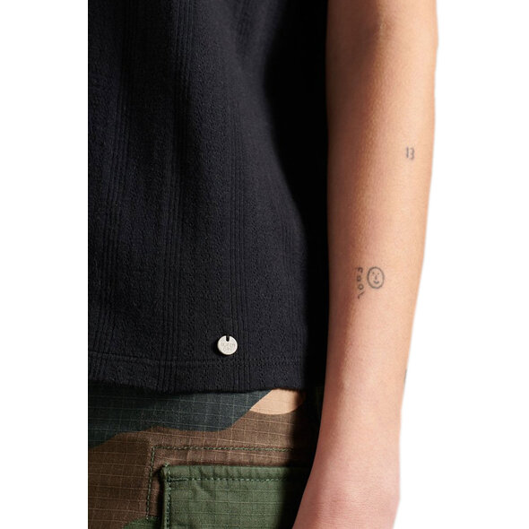 SUPERDRY ΜΠΛΟΥΖΑ ΓΥΝΑΙΚEIA ΜΕ ΚΕΝΤΗΜΑΤΑ ΣΤΑ ΜΑΝΙΚΙΑ W6010814A-02A