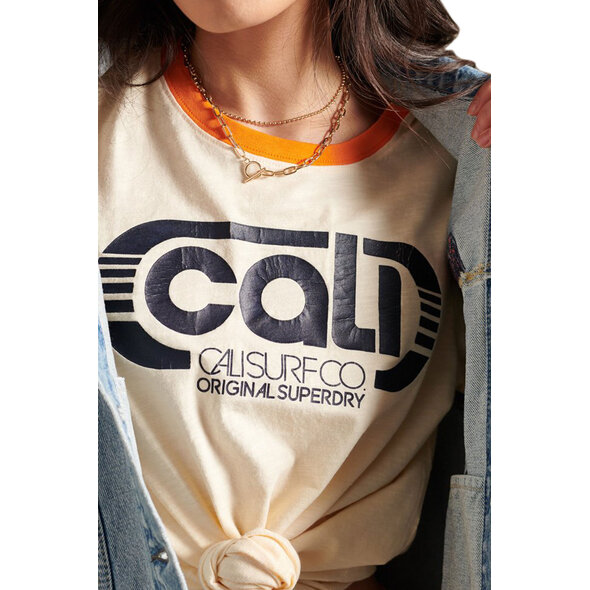 SUPERDRY CALI SURF GRAPHIC RINGER ΜΠΛΟΥΖΑ ΓΥΝΑΙΚEIA W6010964A-11L