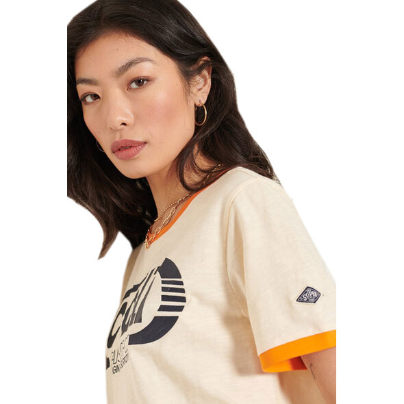 SUPERDRY CALI SURF GRAPHIC RINGER ΜΠΛΟΥΖΑ ΓΥΝΑΙΚEIA W6010964A-11L