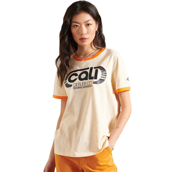 SUPERDRY CALI SURF GRAPHIC RINGER ΜΠΛΟΥΖΑ ΓΥΝΑΙΚEIA W6010964A-11L