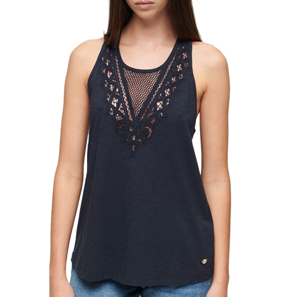 SUPERDRY JERSEY LACE ΜΠΛΟΥΖΑ ΓΥΝΑΙΚEIA W6011871A-98T