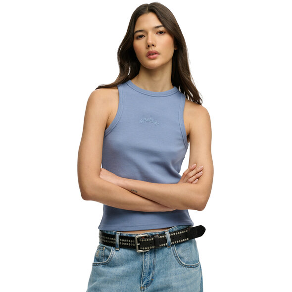 SUPERDRY ESSENTIAL LOGO ΑΜΑΝΙΚΗ ΜΠΛΟΥΖΑ ΓΥΝΑΙΚΕΙΑ W6012171A-5AW