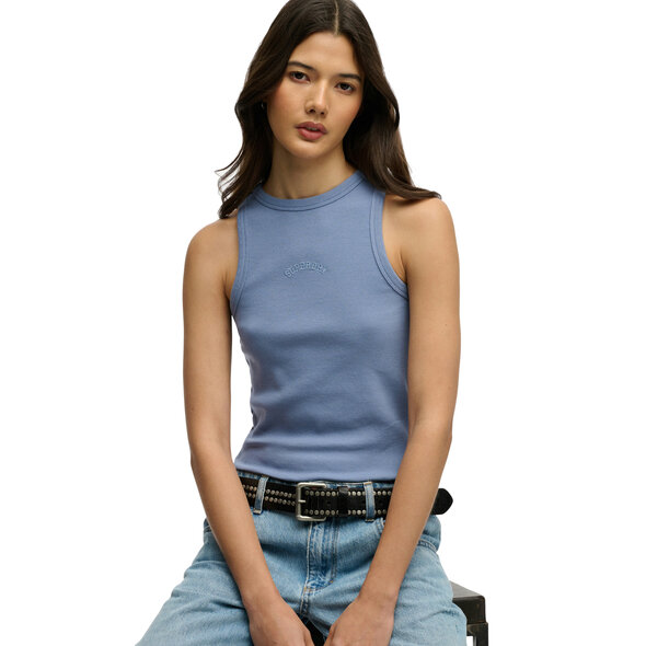 SUPERDRY ESSENTIAL LOGO ΑΜΑΝΙΚΗ ΜΠΛΟΥΖΑ ΓΥΝΑΙΚΕΙΑ W6012171A-5AW