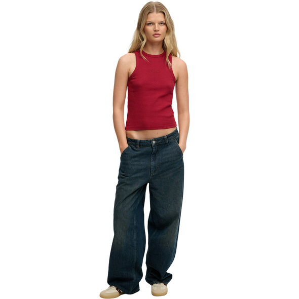 SUPERDRY ESSENTIAL LOGO ΑΜΑΝΙΚΗ ΜΠΛΟΥΖΑ ΓΥΝΑΙΚΕΙΑ W6012171A-ZUD