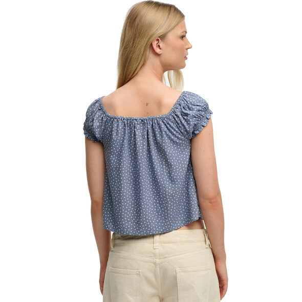 SUPERDRY  BUTTON WOVEN TOP ΜΠΛΟΥΖΑ ΓΥΝΑΙΚΕΙΑ W6012219A-K7H