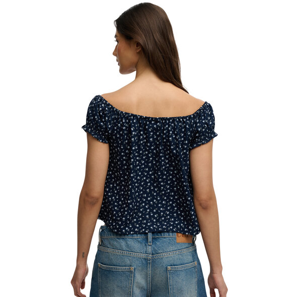SUPERDRY  BUTTON WOVEN TOP ΜΠΛΟΥΖΑ ΓΥΝΑΙΚΕΙΑ W6012219A-L1E