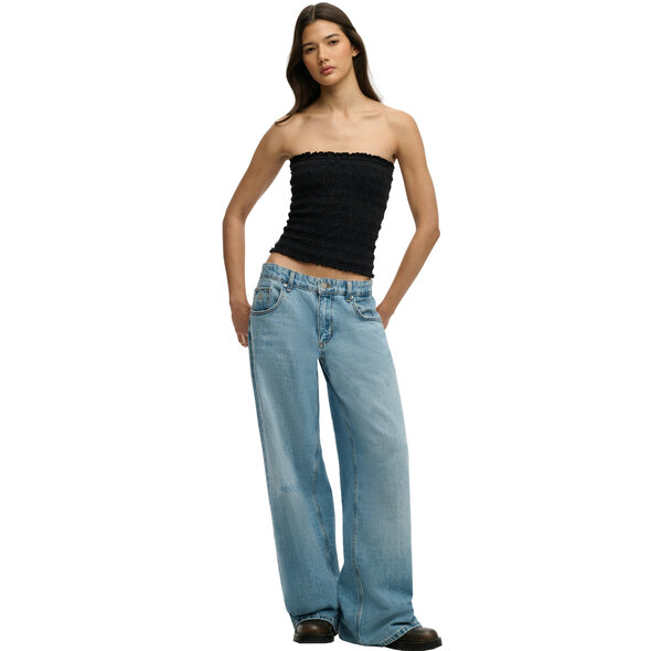 SUPERDRY SMOCKED JERSEY BANDEAU ΜΠΛΟΥΖΑ ΓΥΝΑΙΚΕΙΑ W6012225A-02A