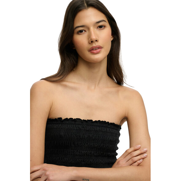 SUPERDRY SMOCKED JERSEY BANDEAU ΜΠΛΟΥΖΑ ΓΥΝΑΙΚΕΙΑ W6012225A-02A