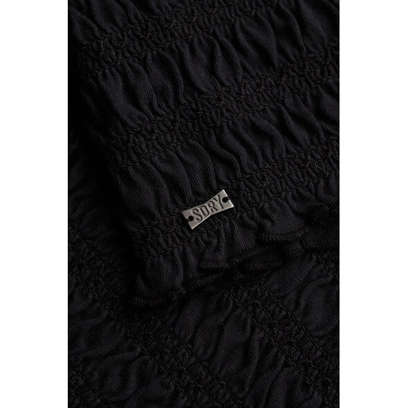 SUPERDRY SMOCKED JERSEY BANDEAU ΜΠΛΟΥΖΑ ΓΥΝΑΙΚΕΙΑ W6012225A-02A