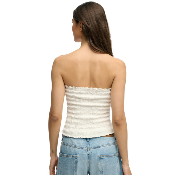 SUPERDRY SMOCKED JERSEY BANDEAU ΜΠΛΟΥΖΑ ΓΥΝΑΙΚΕΙΑ W6012225A-71D