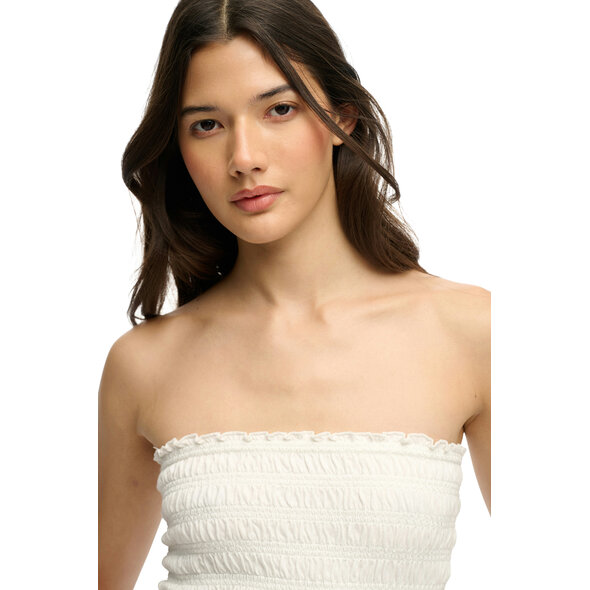 SUPERDRY SMOCKED JERSEY BANDEAU ΜΠΛΟΥΖΑ ΓΥΝΑΙΚΕΙΑ W6012225A-71D
