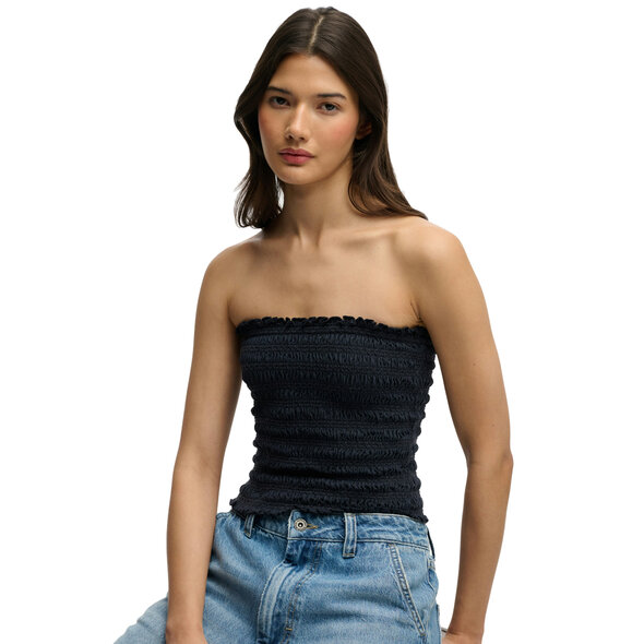 SUPERDRY SMOCKED JERSEY BANDEAU ΜΠΛΟΥΖΑ ΓΥΝΑΙΚΕΙΑ W6012225A-98T