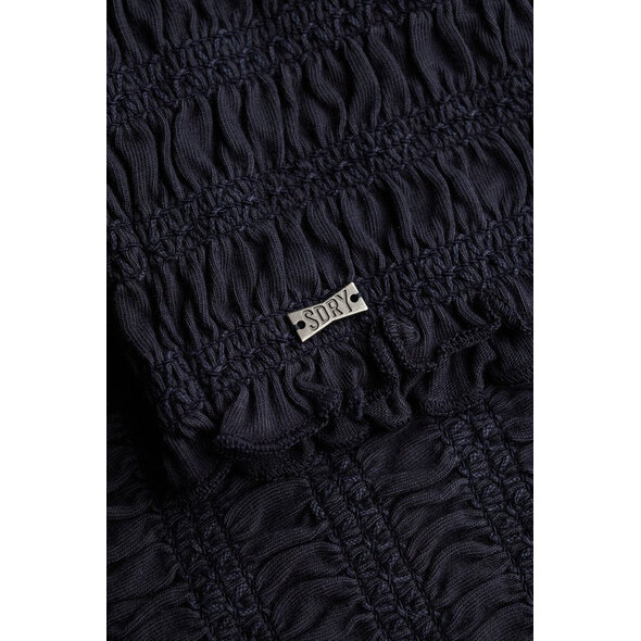 SUPERDRY SMOCKED JERSEY BANDEAU ΜΠΛΟΥΖΑ ΓΥΝΑΙΚΕΙΑ W6012225A-98T