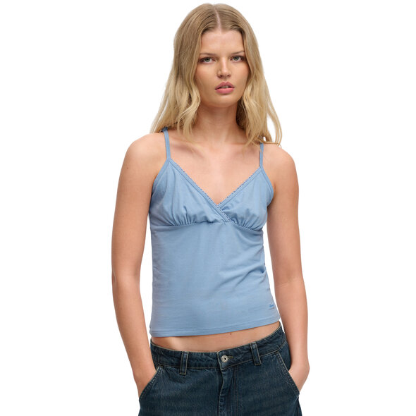 SUPERDRY ATH ESS LACE TRIM ΜΠΛΟΥΖΑ ΓΥΝΑΙΚΕΙΑ W6012231A-5AW