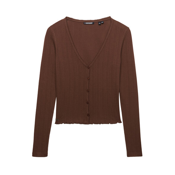SUPERDRY ESS POINTELLE ΠΛΕΚΤΗ ΖΑΚΕΤΑ ΓΥΝΑΙΚΕΙΑ W6012246A-8TP