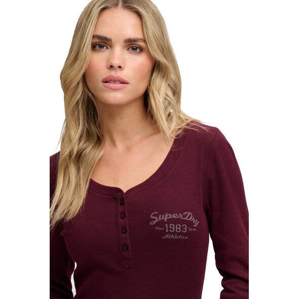 SUPERDRY ATHLETIC BUTTON DOWN ΜΠΛΟΥΖΑ ΓΥΝΑΙΚΕΙΑ W6012281A-1KD