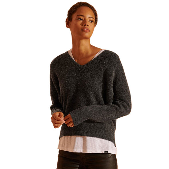 SUPERDRY ISABELLA SLOUCH VEE ΠΛΕΚΤΟ ΓΥΝΑΙΚEIO W6110064A-3UK