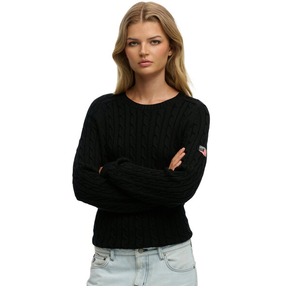 SUPERDRY SLOUCHY CABLE ΠΛΕΚΤΟ ΓΥΝΑΙΚΕΙΟ W6110610A-02A