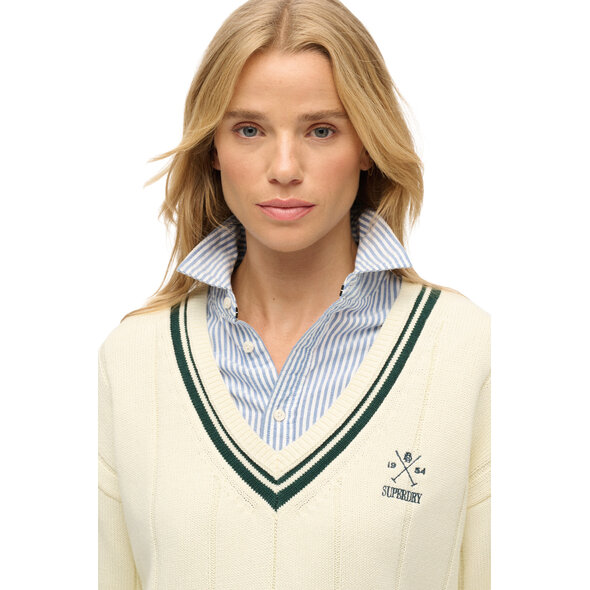SUPERDRY CRICKET CLUB  ΠΛΕΚΤΟ ΓΥΝΑΙΚΕΙΟ W6110652A-71D