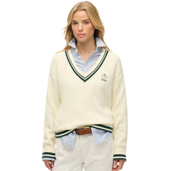 SUPERDRY CRICKET CLUB  ΠΛΕΚΤΟ ΓΥΝΑΙΚΕΙΟ W6110652A-71D