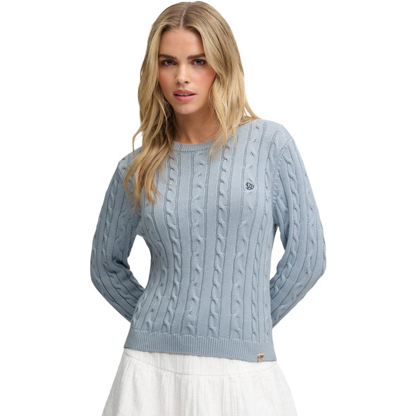 SUPERDRY ESSENTIALS ΠΛΕΚΤΟ ΓΥΝΑΙΚΕΙΟ W6110801A-TEB