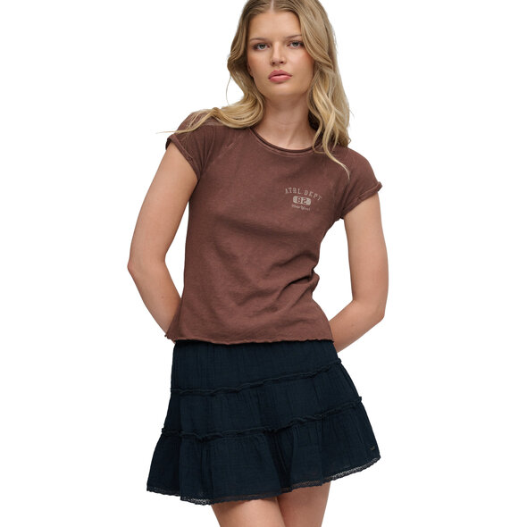 SUPERDRY CHEESECLOTH TIERED MINI ΦΟΥΣΤΑ ΓΥΝΑΙΚΕΙΑ W7210424A-98T