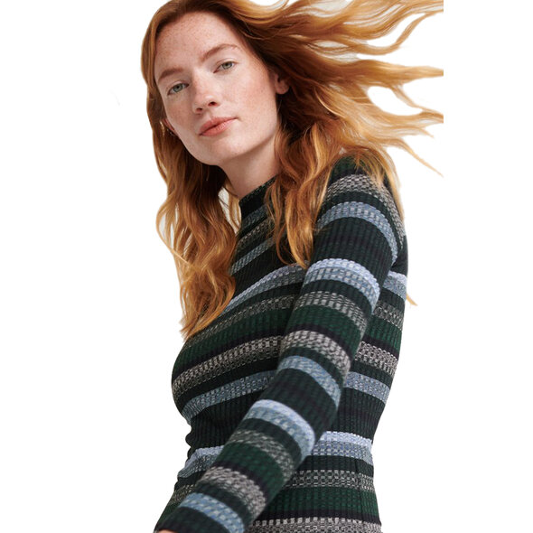 SUPERDRY STRIPE RIB MIDI ΦΟΡΕΜΑ ΓΥΝΑΙΚΕΙΟ W8000029A-2U7
