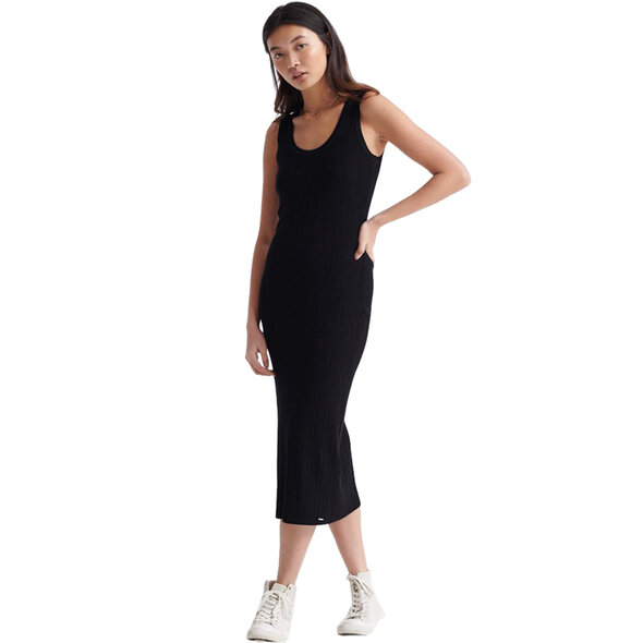 SUPERDRY SAHARA KNIT MIDI SPLIT ΦΟΡΕΜΑ ΓΥΝΑΙΚEIO W8010075A-02A