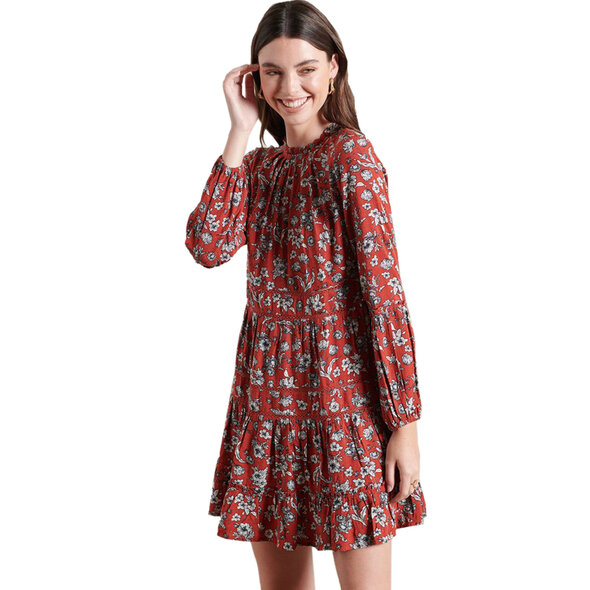 SUPERDRY 'RICHELLE' FLORAL ΦΟΡΕΜΑ ΓΥΝΑΙΚEIO W8010368A-4QY
