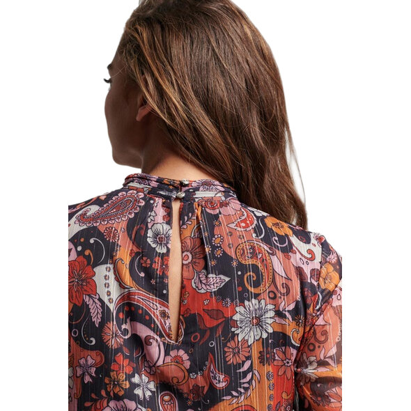 SUPERDRY PRINT FLARE MINI ΦΟΡΕΜΑ ΓΥΝΑΙΚEIO W8011500A-1BX
