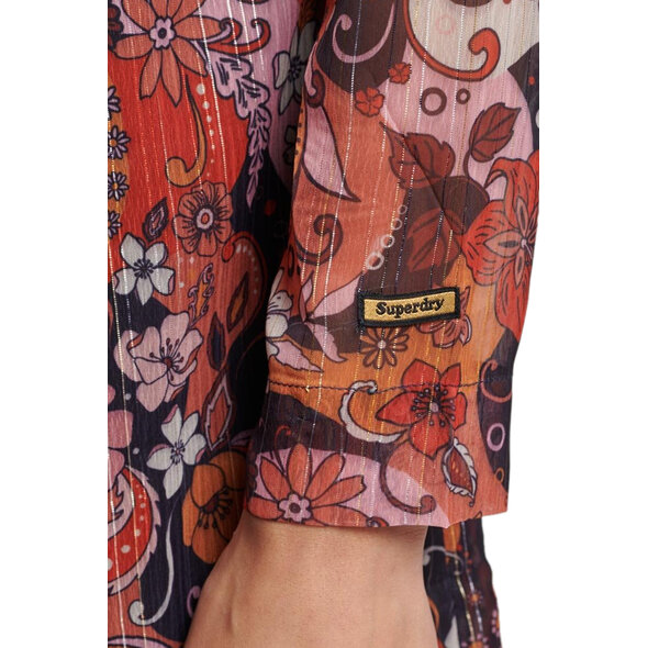 SUPERDRY PRINT FLARE MINI ΦΟΡΕΜΑ ΓΥΝΑΙΚEIO W8011500A-1BX
