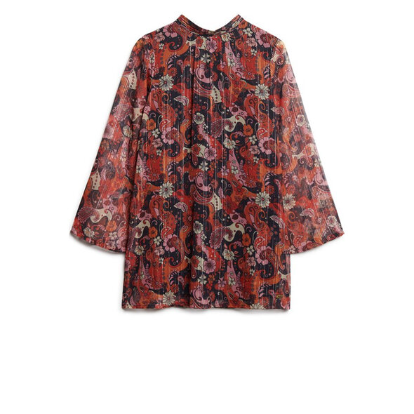 SUPERDRY PRINT FLARE MINI ΦΟΡΕΜΑ ΓΥΝΑΙΚEIO W8011500A-1BX