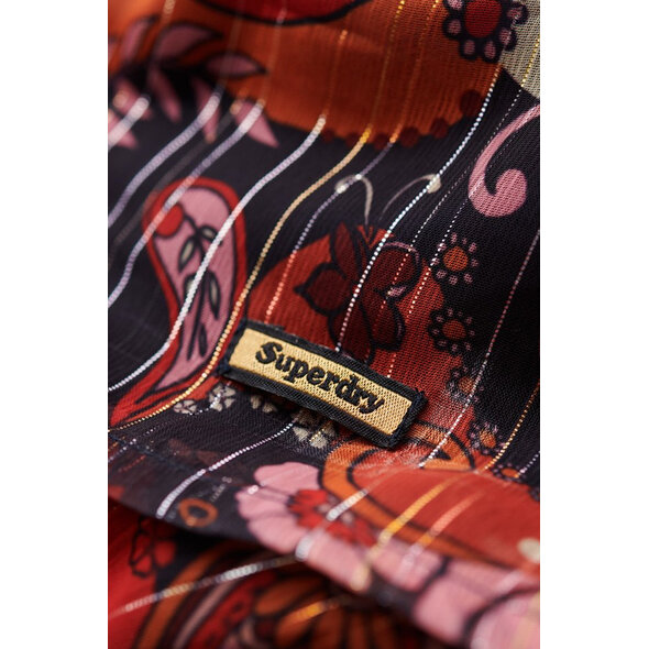 SUPERDRY PRINT FLARE MINI ΦΟΡΕΜΑ ΓΥΝΑΙΚEIO W8011500A-1BX