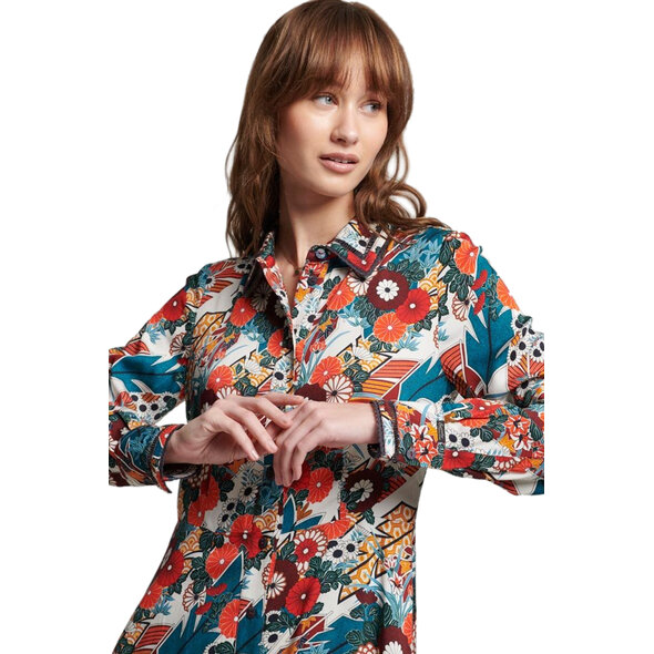 SUPERDRY PRINTED MIDI ΦΟΡΕΜΑ ΓΥΝΑΙΚEIO W8011502A-9XA