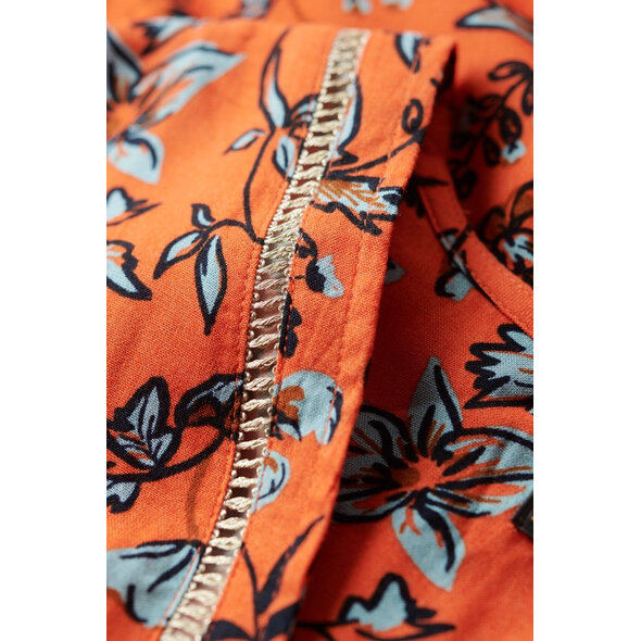 SUPERDRY PRINTED V-NECK MIDI TEA ΦΟΡΕΜΑ ΓΥΝΑΙΚEIO W8011570A-1CI